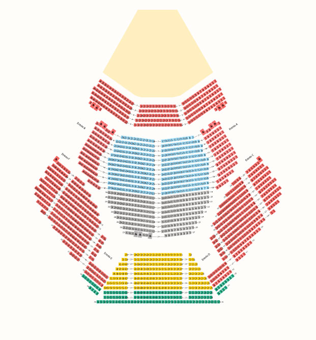 Plan de la salle Érasme