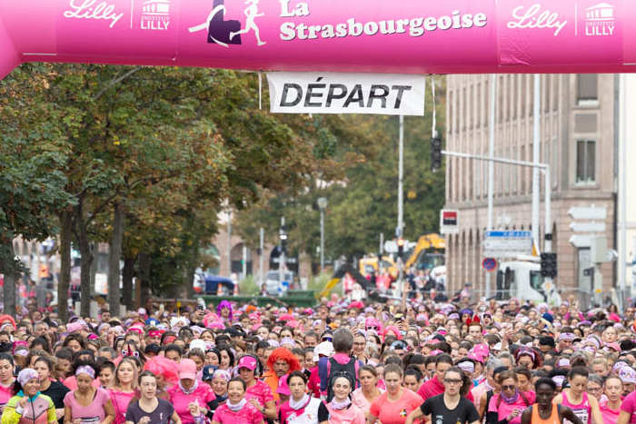 Course La Strasbourgeoise dans le cadre d'Octobre rose