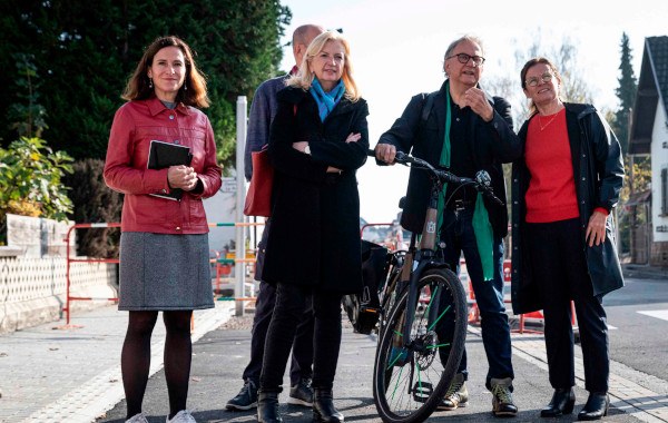 L'Eurométropole et la commune d'Oberhausbergen développent un tronçon de piste cyclable sécurisé sur la route de Saverne. 