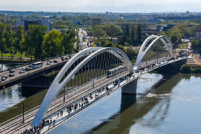 frontière franco-allemande Strasbourg-Kehl