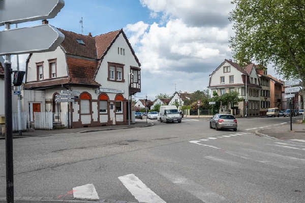 carrefour route de Mittelhausbergen/rue de Berstett