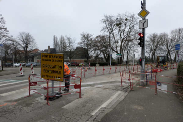 travaux Pont d'Anvers