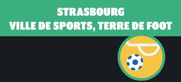 affiche : Strasbourg ville de sports, terre de foot